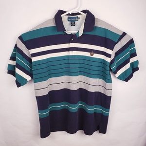 Knights of Round Table Blue/Teal Polo Size XL